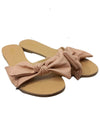 FLAT BOW DETAIL PUSH-IN SANDAL