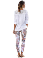 Lascana Ladies Detailed Pants - White/Beige/Pink/Brown