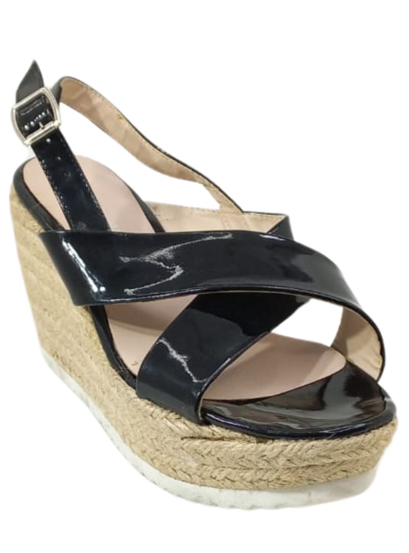 CRISS CROSS PLATFORM HEEL