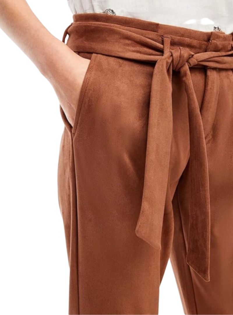 BASIC SUEDE TROUSER