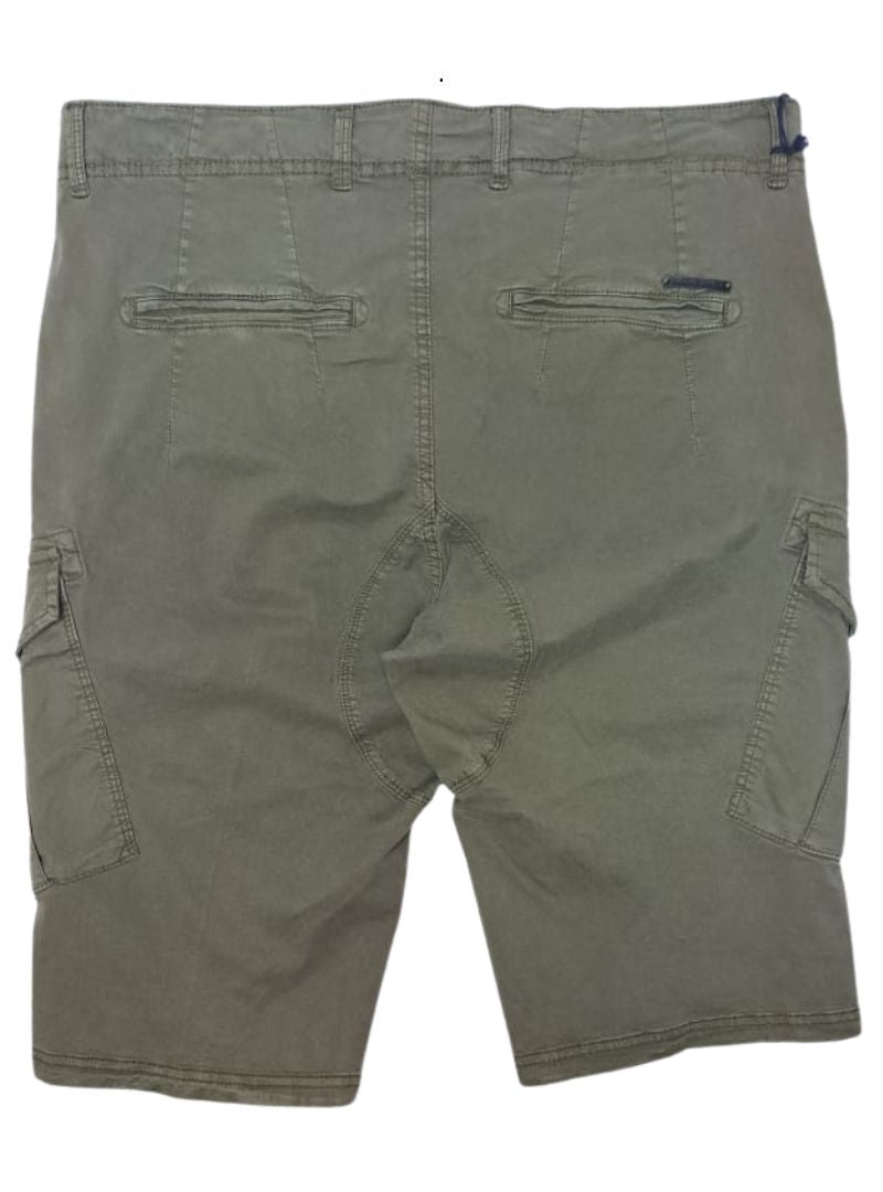 Gas Mens Straight Fit Formal Short - Olive Green