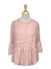 Ada Gatti Ladies Detailed Blouse - Light Pink