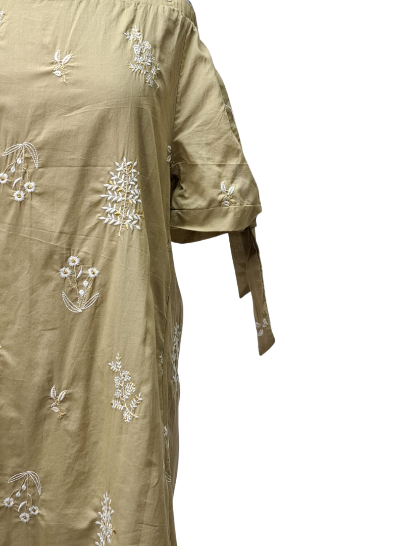 Ada Gatti Off Shoulder Dress - Brown