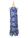 Olivy Ladies  Hineck Halter Ruffle Maxi Dress - Blue