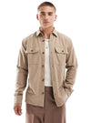 Jack & Jones Mens Casual Buttoned Shirt - Beige