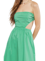 Forever 21 Ladies Strapless Cut Out Dress - Green