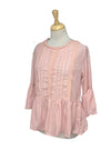 Ada Gatti Ladies Detailed Blouse - Light Pink