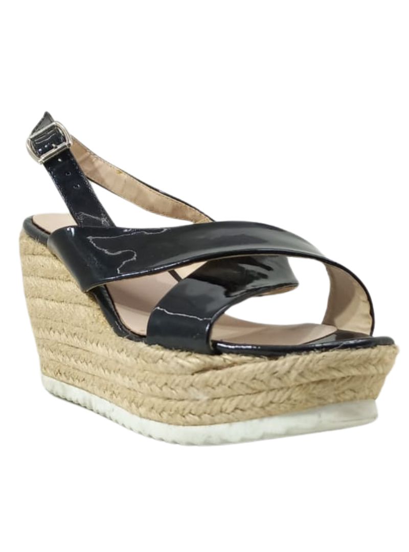 CRISS CROSS PLATFORM HEEL