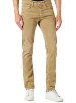 Replay Mens Groover Straight Fit Jeans - Beige