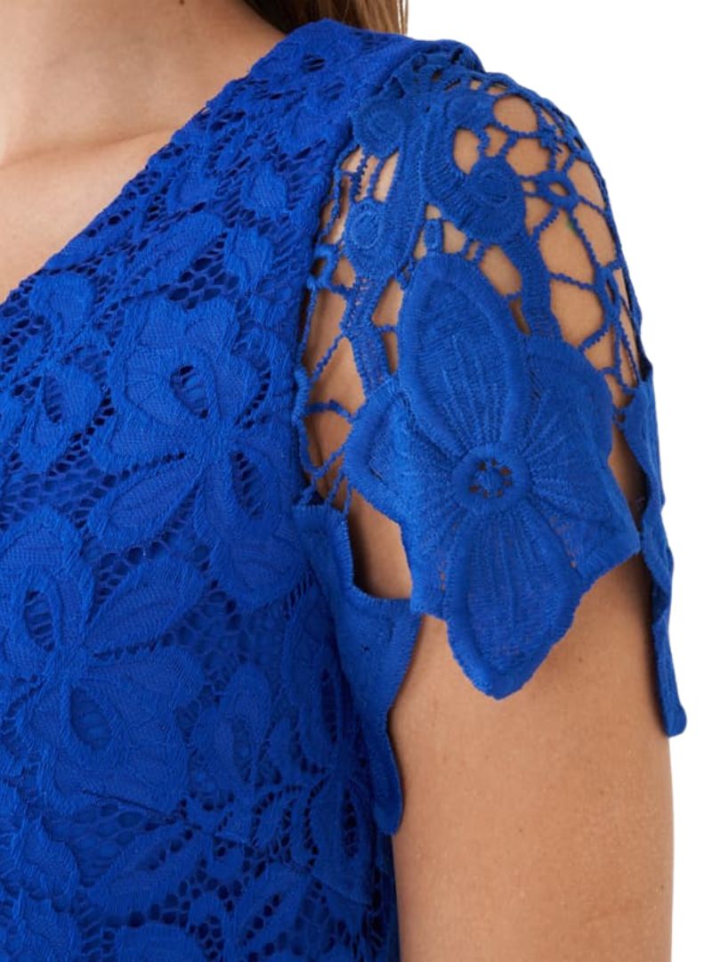 DETAILED SHORT LACE DRESS