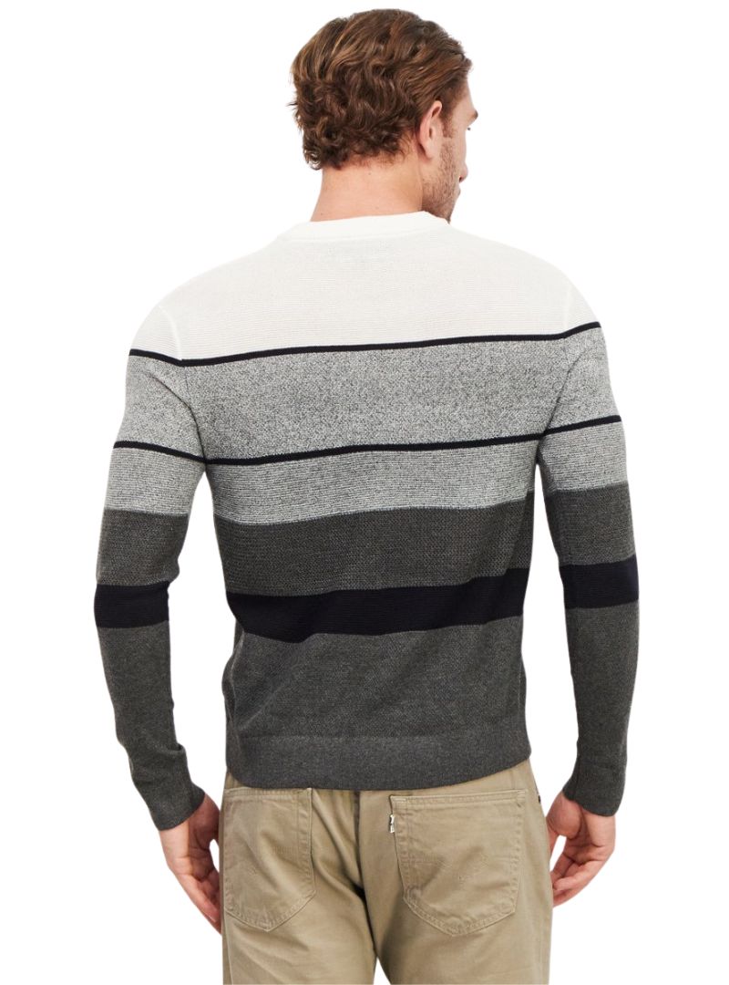 Jack & Jones Mens Detailed Knit Top - Grey