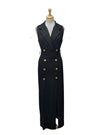 Inside Ladies Button Detailed Dress - Black