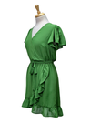 Reserved Ladies Ruffle Chiffon Dress - Green