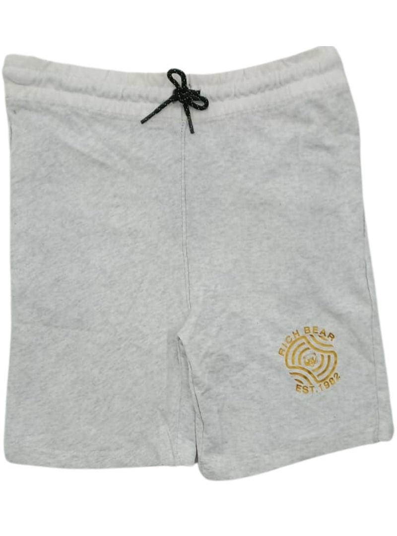 PRINTED LOGO FLEECE TEXTURED SHORTS