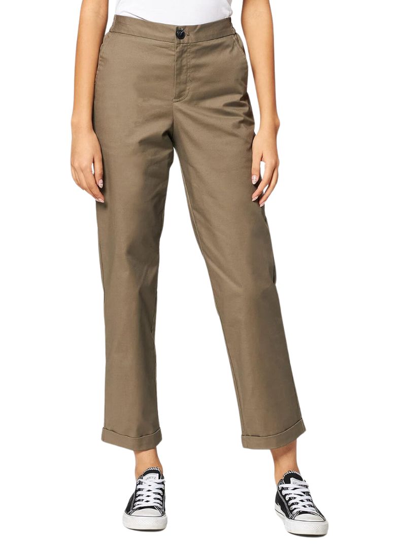 CARLA RELAXED MID WAIST PANTS