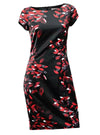 SHORT SLEEVE PRINTED DRESS