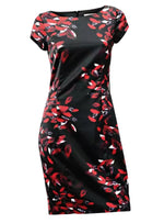 SHORT SLEEVE PRINTED DRESS