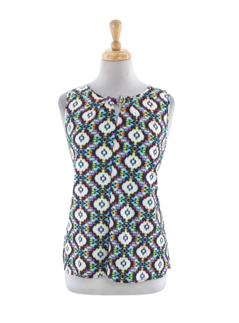 DETAILED PATTERN SATIN BLOUSE | Outlet Shopping – fbo online