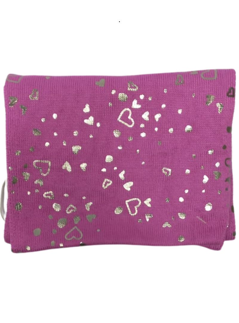 S.oliver Kids Heart Detail Scarf - Purple