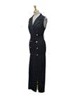 Inside Ladies Button Detailed Dress - Black