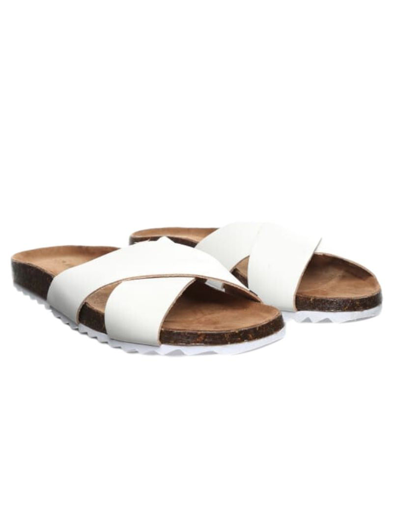 CRISS CROSS SLIP ON SANDAL