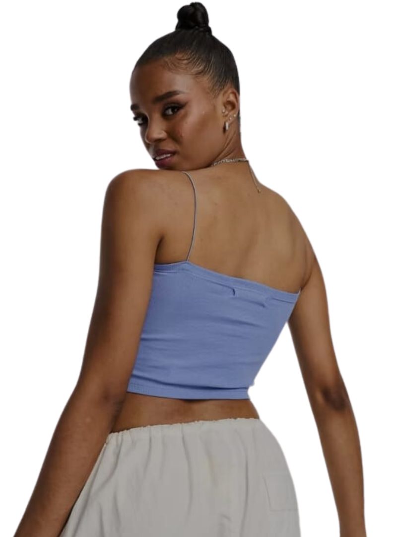 RIB TEXTURED CAMI CROP TOP