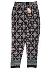 R.S.Moda Ladies Detailed Trouser - Black/Pink