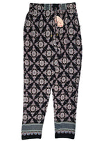 R.S.Moda Ladies Detailed Trouser - Black/Pink