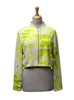 Vanessa Gounden Tai Formal Jacket - Lime/White