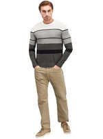 Jack & Jones Mens Detailed Knit Top - Grey