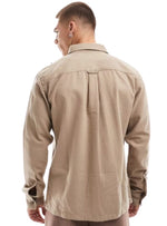 Jack & Jones Mens Casual Buttoned Shirt - Beige