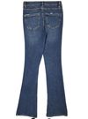 Reserved Ladies Rib Detail Bootcut Jeans - Blue