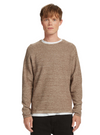 Gabba Mens Long Sleeve Knitted Top - Brown