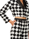 Vanessa Gounden Claudia Formal Jacket - Black/White