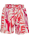 Lascana Ladies Printed Casual Short - Beige/Red/Pink