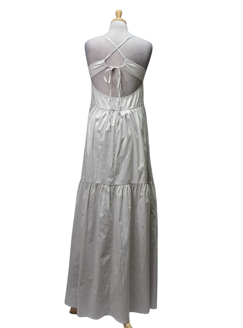 Forever 21 Ladies Striped Dress - Blown/Cream