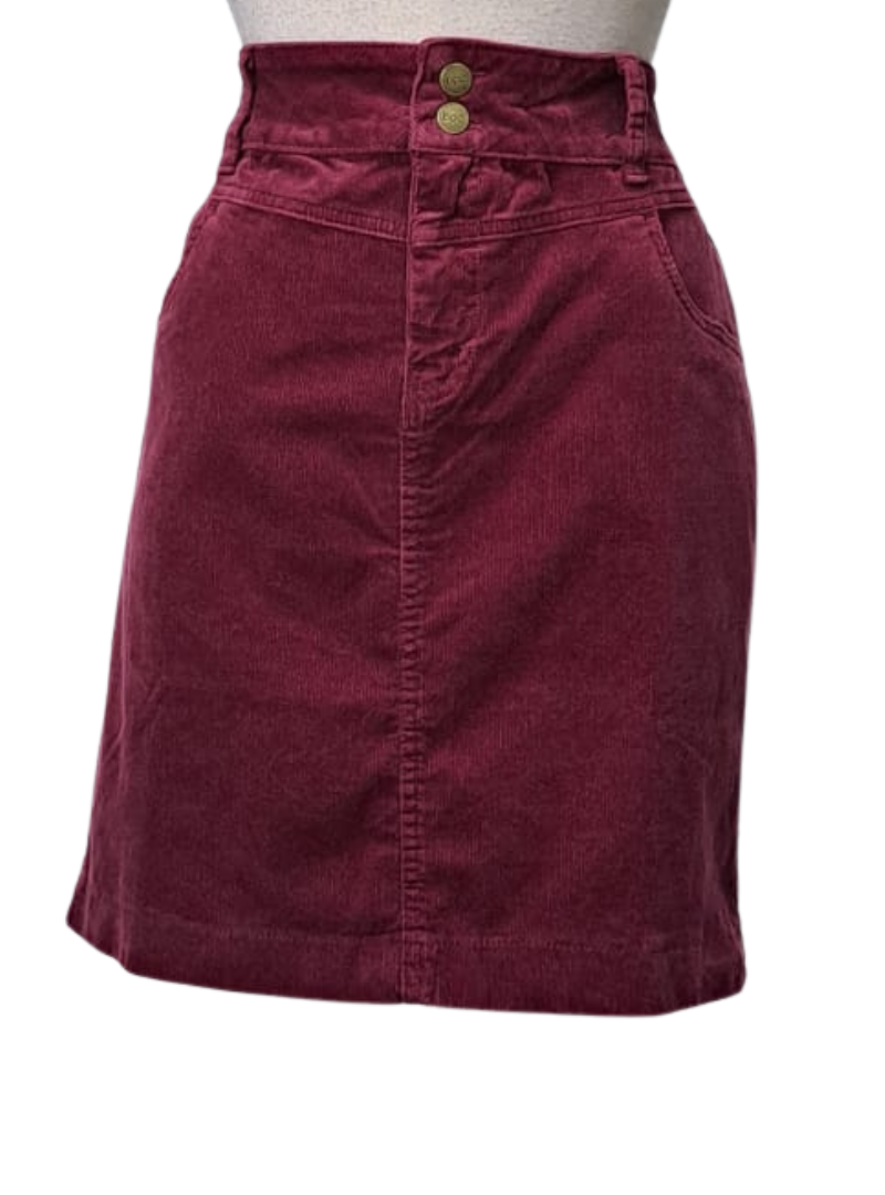 Bonprix Collection Ladies Corduroy Skirts - Maroon