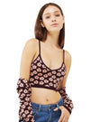 Terranova Ladies Crop Top - Burgundy/Dusty Pink