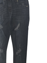 Inside Ladies Distressed Jean - Charcoal