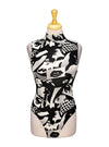 Forever 21 Ladies Printed Bodysuit - Black/White