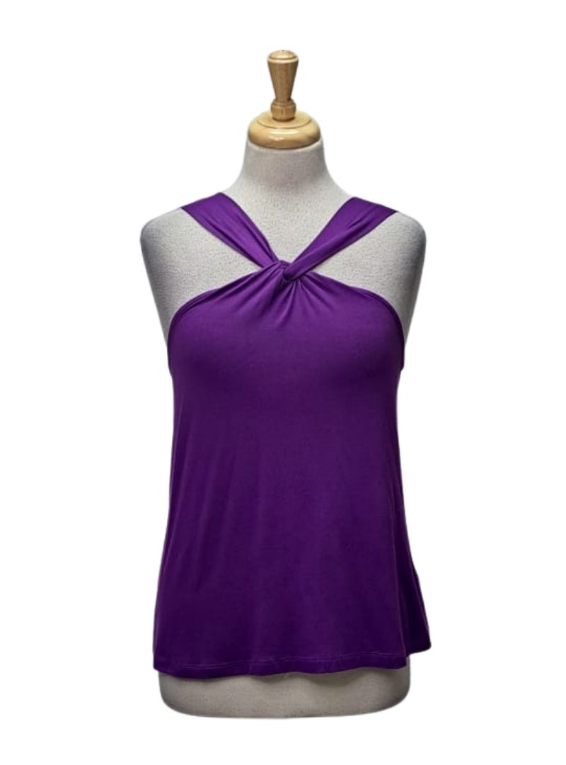 Rainbow Ladies Detail Top - Purple