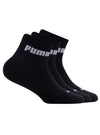 Puma 3-Pairs Ankle Socks - Black/White