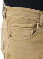Replay Mens Groover Straight Fit Jeans - Beige