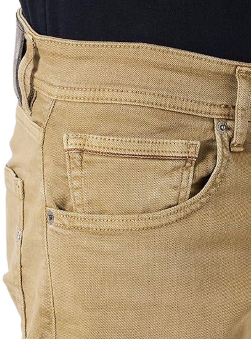 Replay Mens Groover Straight Fit Jeans - Beige