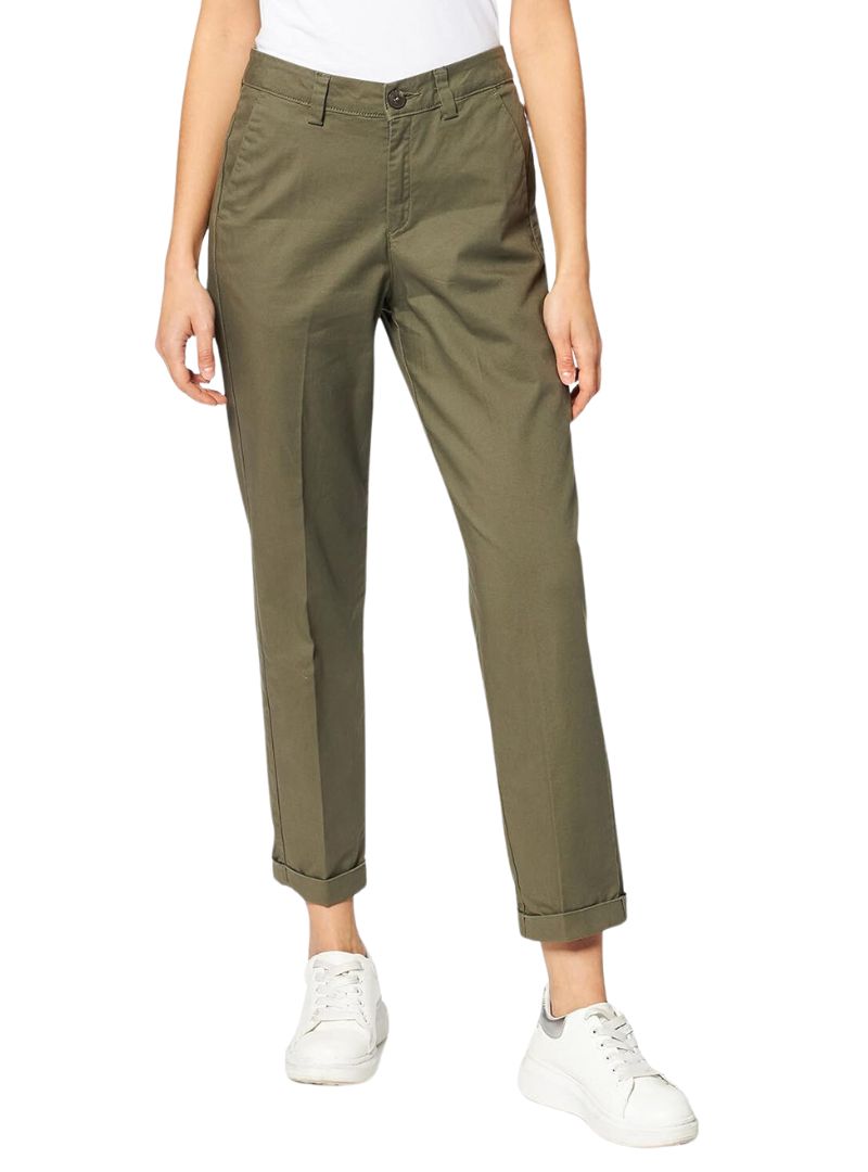 ELLA REGULAR CHINO MID WAIST PANTS