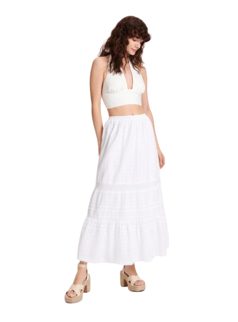 Reserved Ladies Ruffle Skirt - White