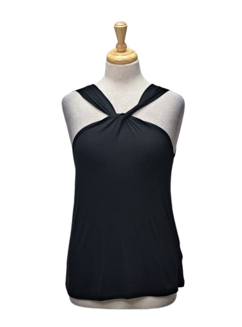 Rainbow Ladies Detail Top - Black