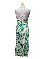 Forever 21 Printed Satin Dress - Green