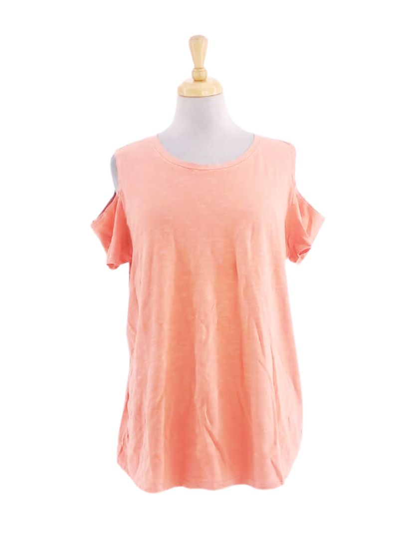 BASIC COLD SHOULDER TSHIRT