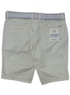 Mcneal Mens Formal Shorts With Belt - Beige